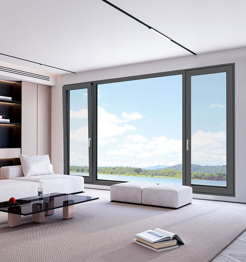 Thermal Break Casement Window with Screen Window